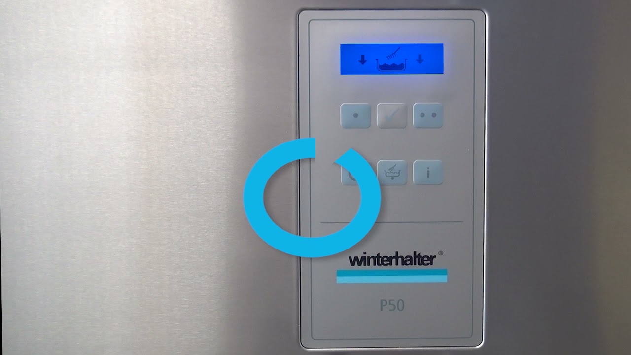 Winterhalter P50_V01 - Deságue e limpeza