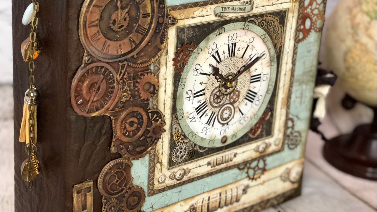 Voyages Fantastique  Stamperia  collection. Steampunk album. #Stamperia #handmade #minialbum