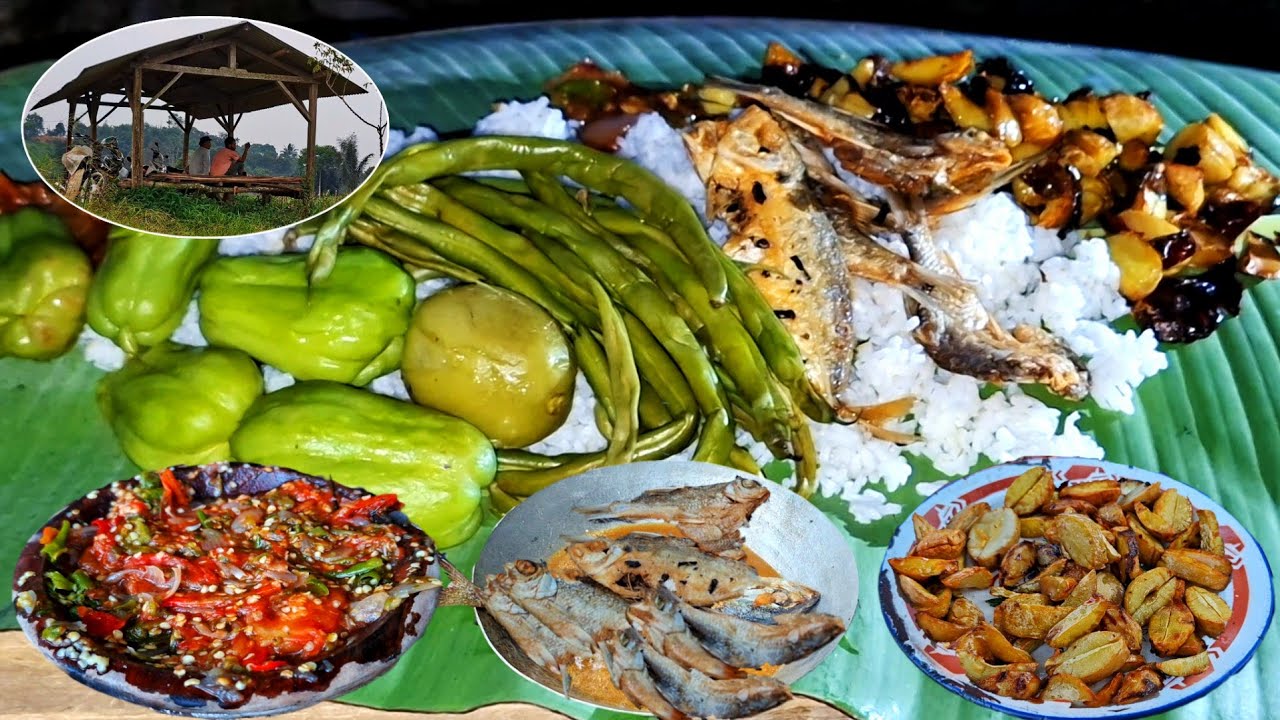BOTRAM MENJELANG MALAM DI ATAS KETINGGIAN‼️MENU GORENG IKAN ASIN,SAMBEL TERASI,GORENG JENGKOL 