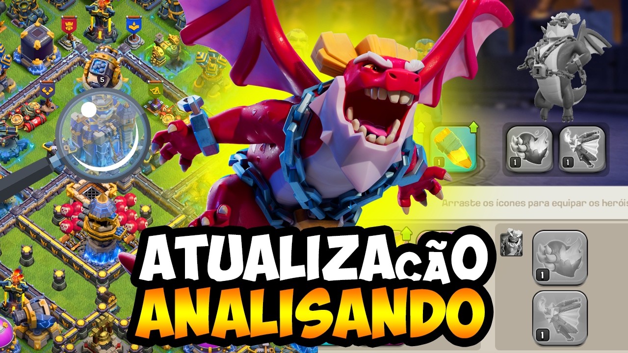 ATUALIZAÇÃO AO VIVO! NOVIDADES E ANALISANDO VILAS NO CLASH OF CLANS!