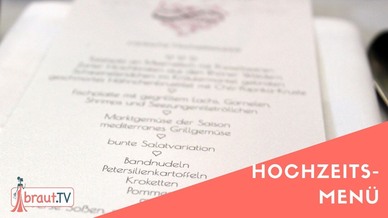 Hochzeitsessen: Menü oder Buffet? | Unser Hochzeitsmenü | braut.TV