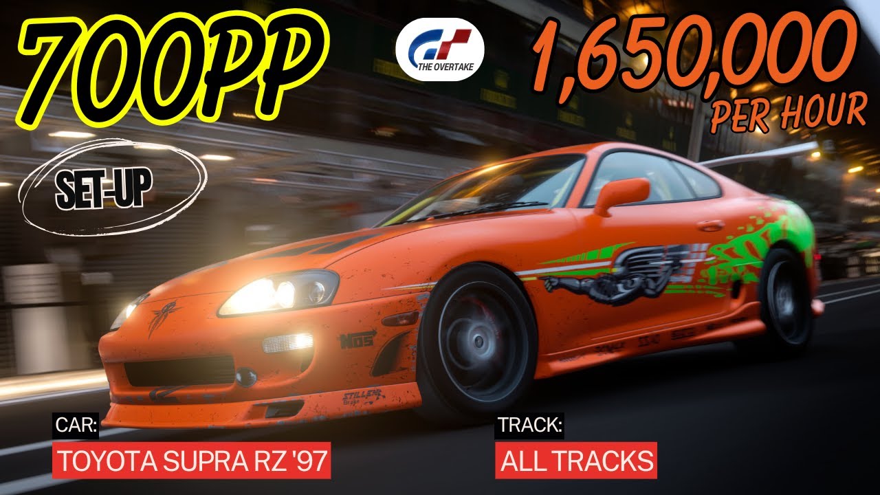🔥 Сборка Toyota Supra RZ из серии Fast & Furious 700PP — легкие победы и большие кредиты в GT7!