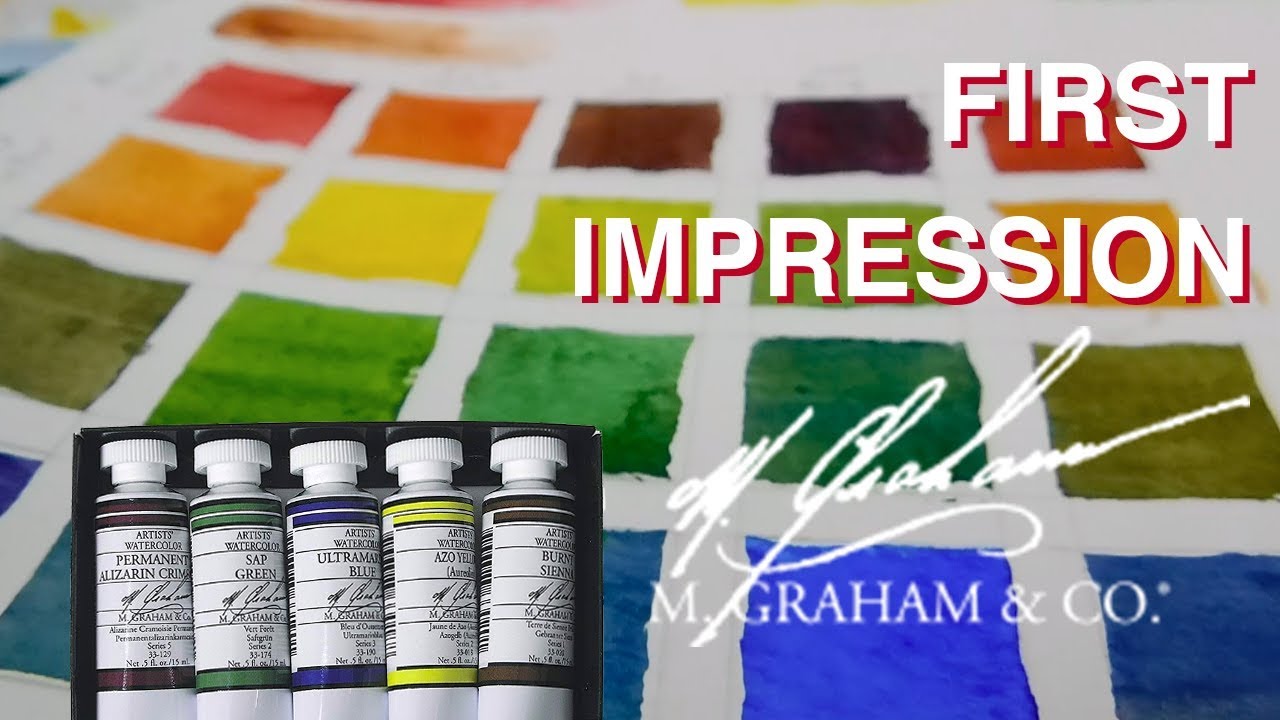 M Graham Artist Grade Paint || first impression + color chart  [sarahrosepgh]