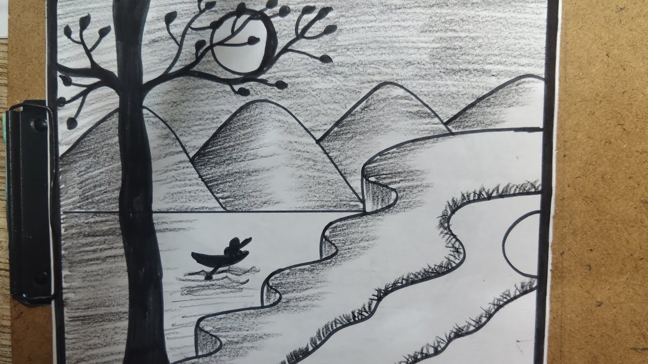 Drawing of scenery 