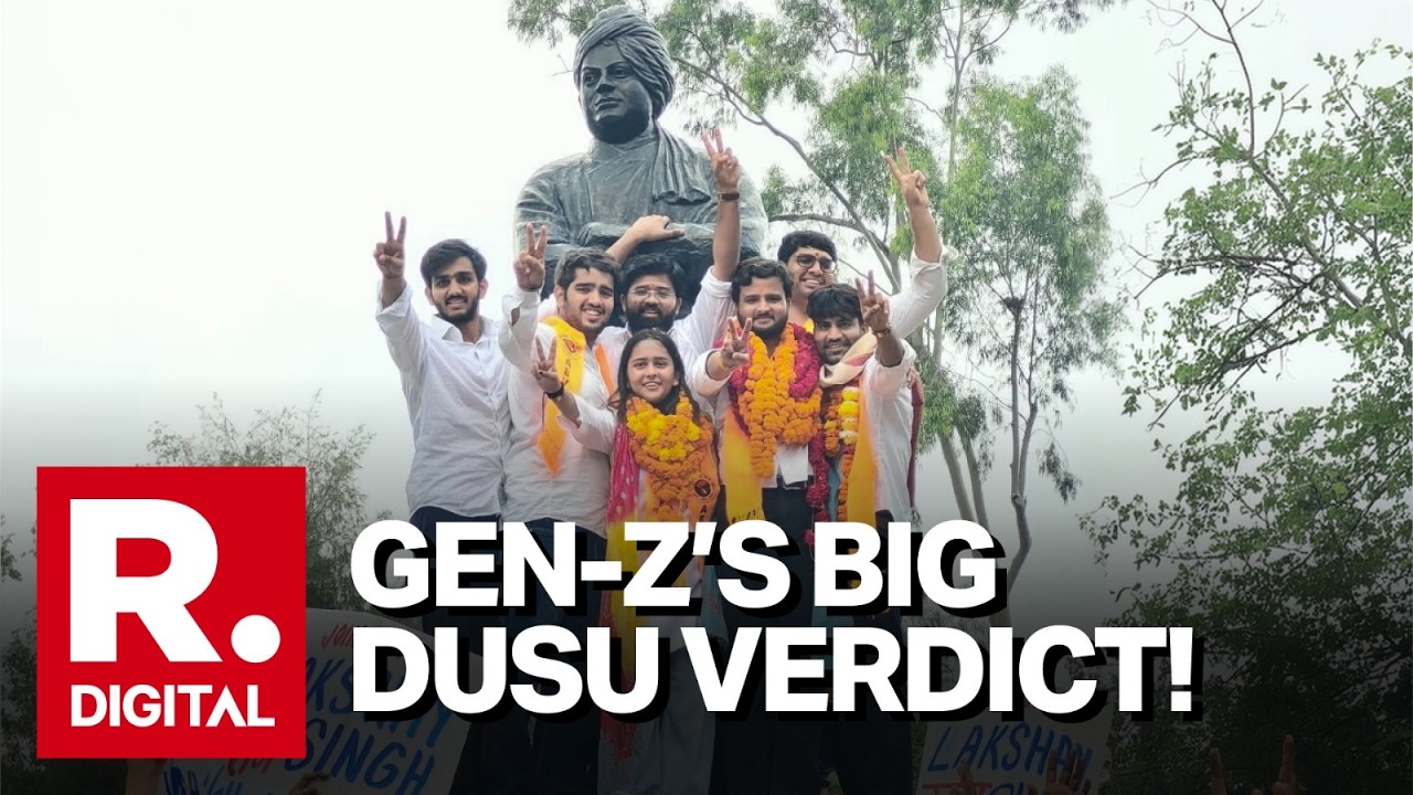 DUSU Results LIVE: ABVP Sweeps Delhi University Polls | Students Celebrate | Yash Dabas | Gen Z