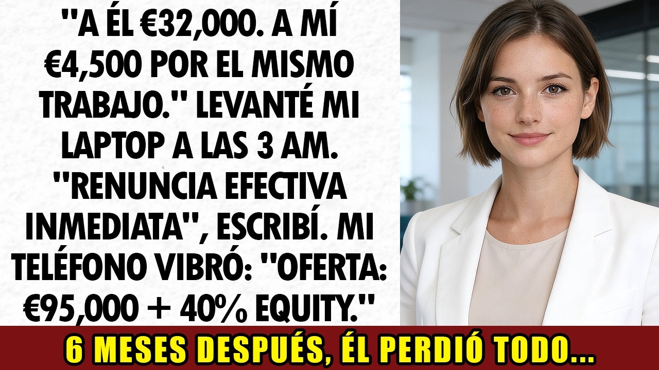 A Él Le Dieron un Bono de €32,000. A Mí Solo €4,500 — Me Fui a las 3 A.M. | Venganza Corporativa