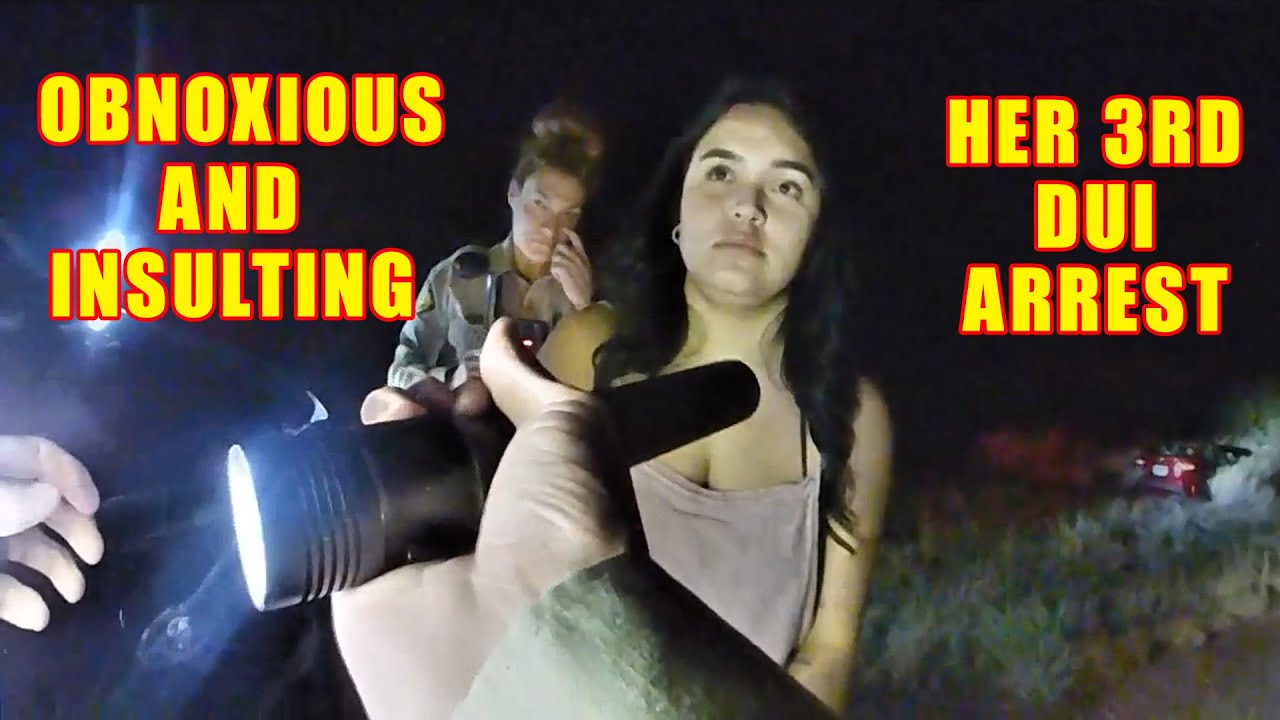 Obnoxious and Insulting Drunk Woman Gets Her 3rd DUI