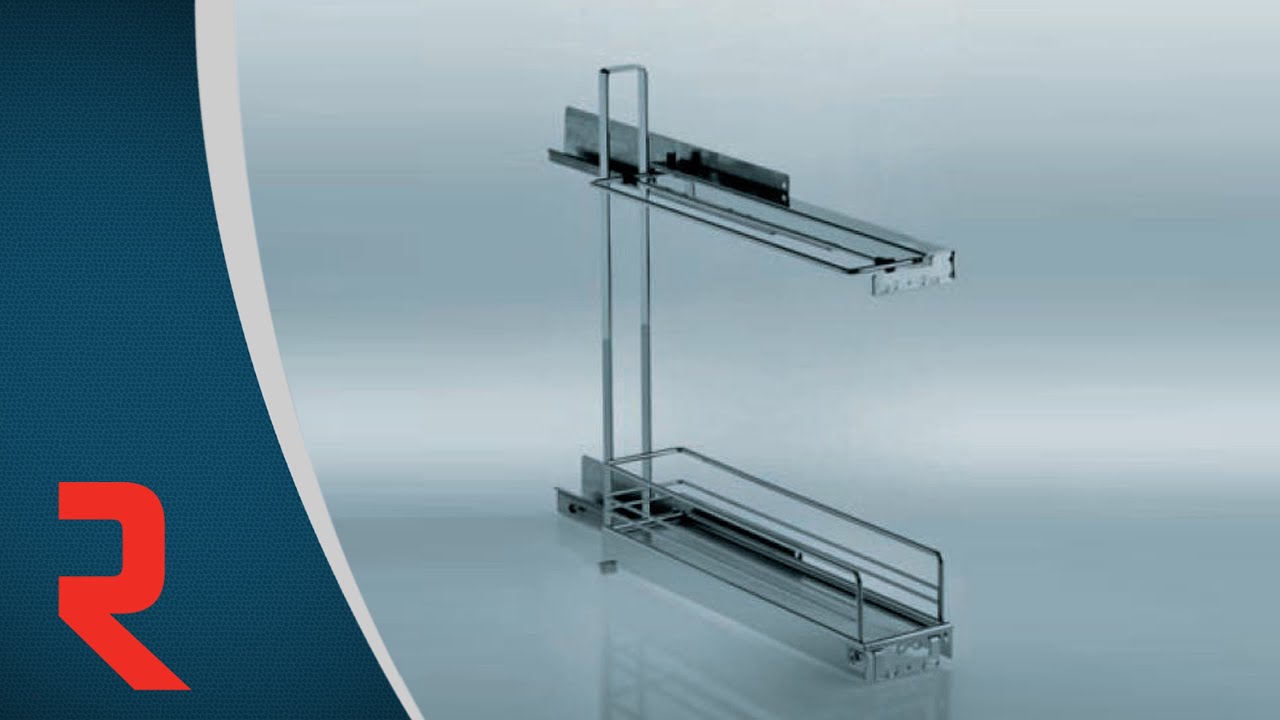 Panier coulissant avec range-plats