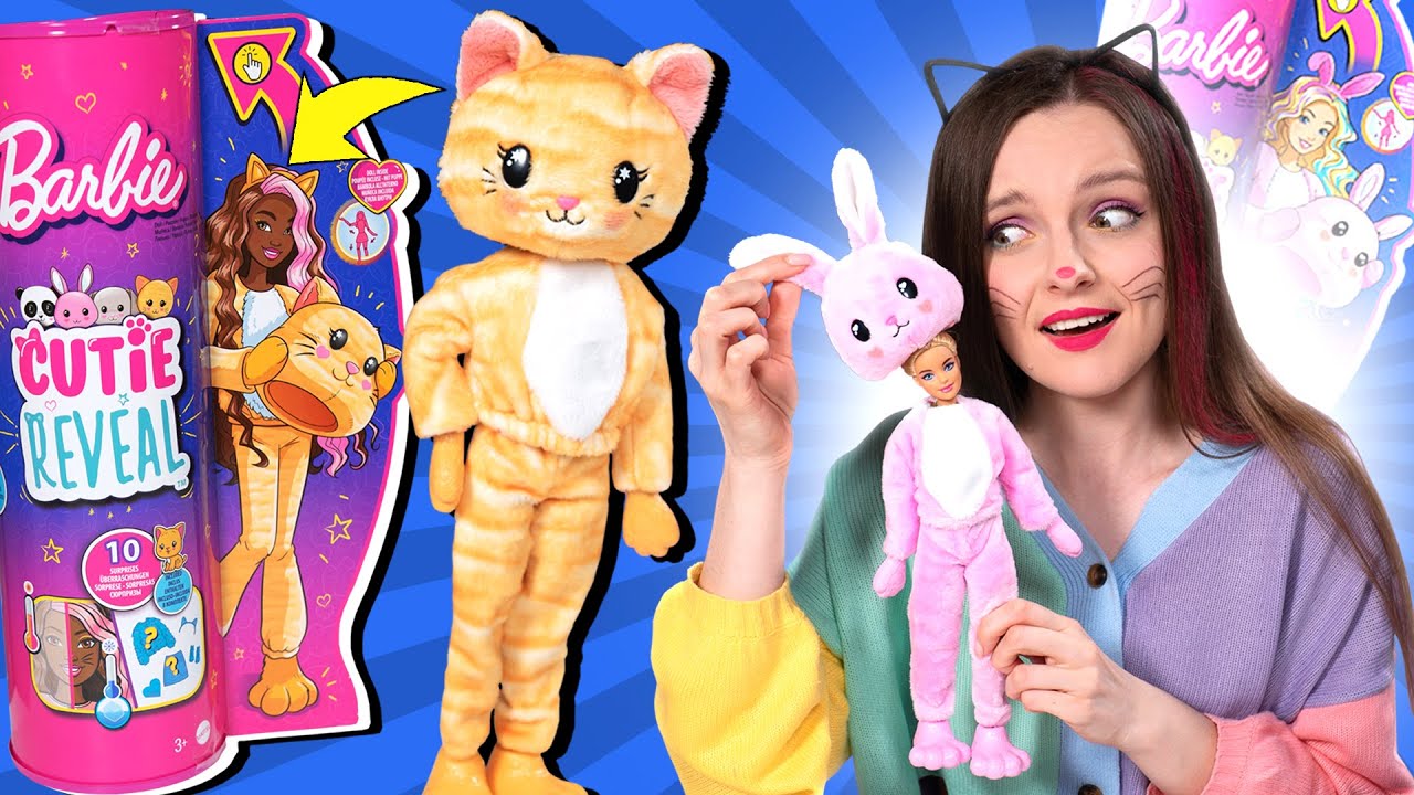 ЛУЧШАЯ НОВИНКА🌟 Barbie Cutie Reveal ВНУТРИ ЗАЙЦА и КОТА: обзор и распаковка