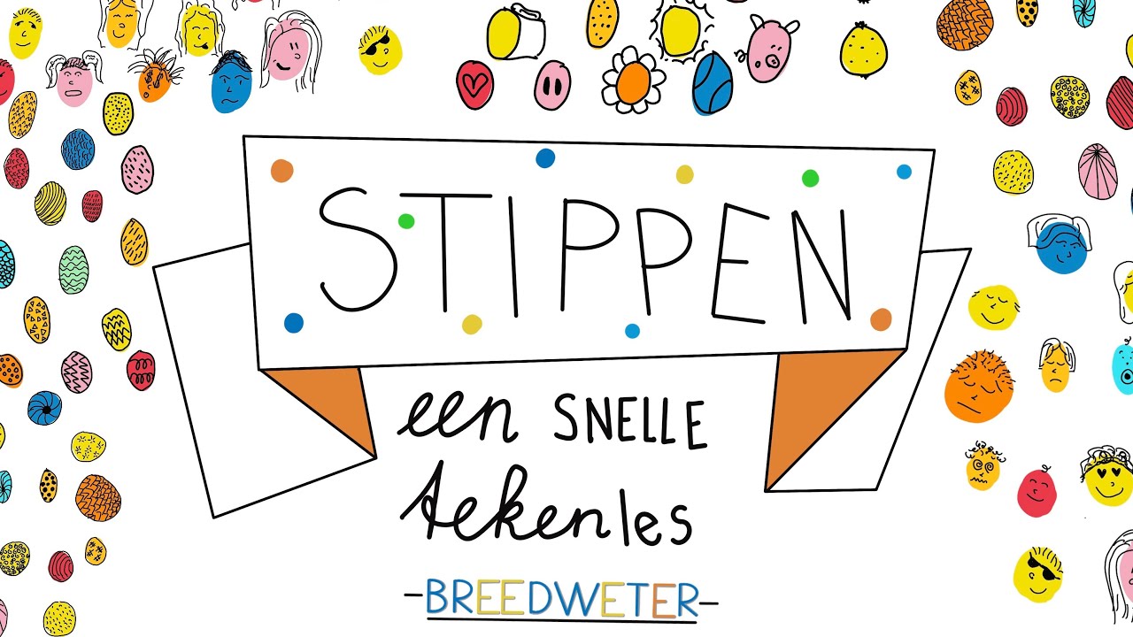 TEKENLES - SPELEN MET STIPPEN - v.a. Groep 4