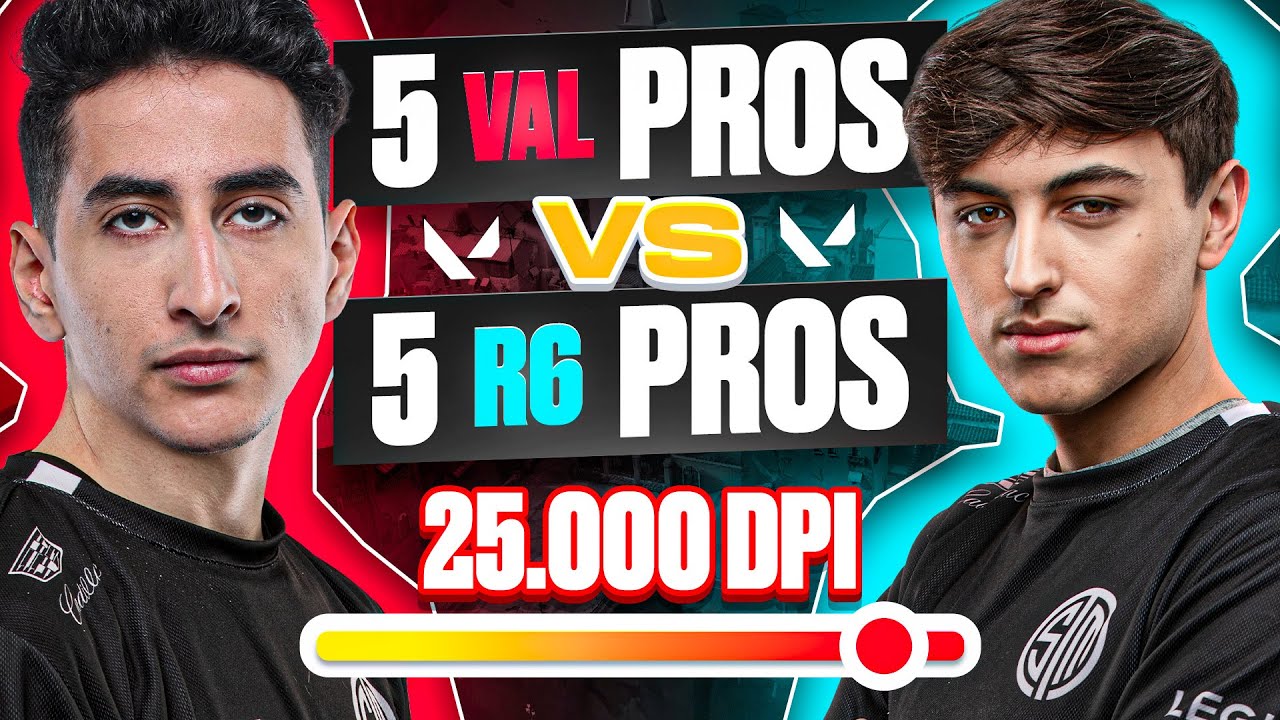 TSM Valorant VS R6 WORLD CHAMPIONS 25k DPI Challenge in Valorant | TSM Civil War
