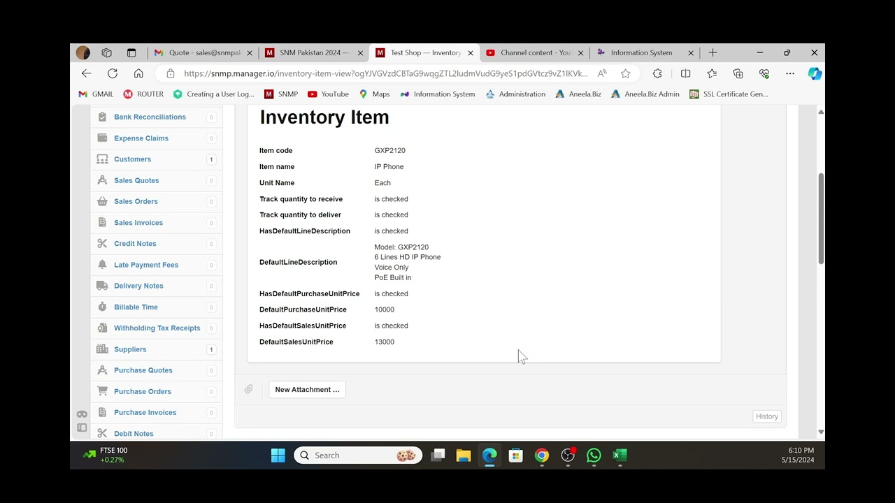 Bank & Cash Accounts, Customers, Suppliers, Inventory, Receivables and Payables in Manager.io