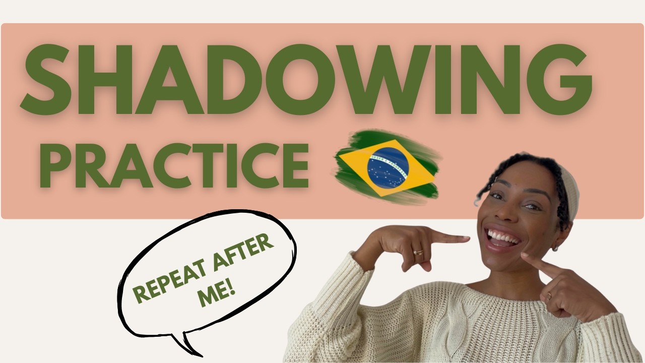 Brazilian Portuguese 🇧🇷 | Repeat-After-Me + Shadowing: Restaurant Reservation |  Learn Brazilianese