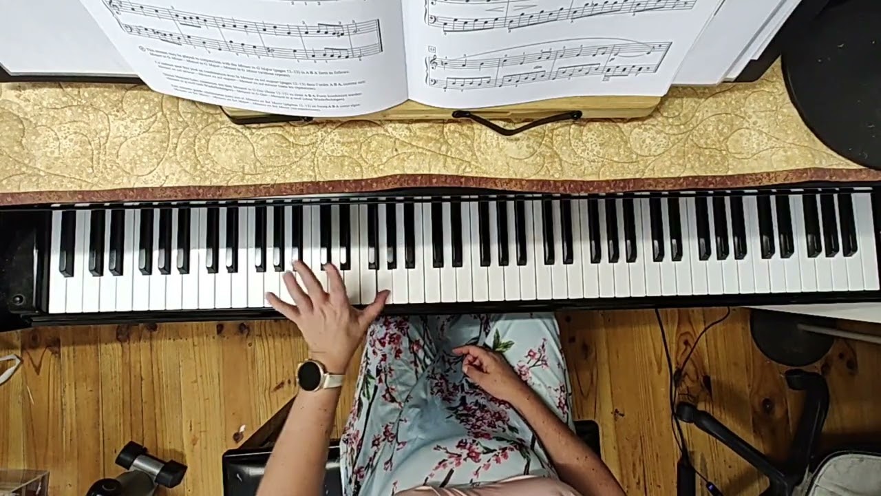 Bach: Minuet in G minor BWV 822 LH with instructions from Suzuki Piano book 2