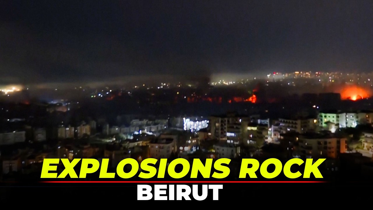 Watch: Explosions rock Beirut as Israel says it began 'extensive wave' of attacks | Lebanon
