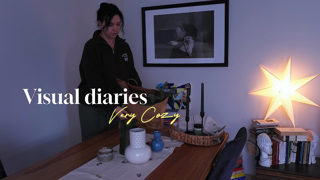 Baking Bread | A Cozy Forest Morning | Cardamom Pie & Winter Decor | Visual Diaries