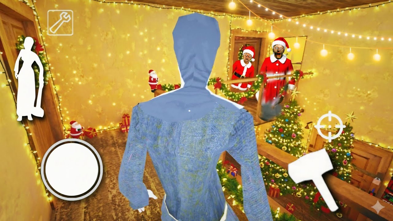Playing as Evil Nun in Granny House 🏡 ⚡CHRISTMAS UPDATE⚡ 