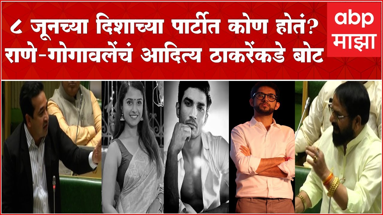 Disha Salian Case Winter Session : दिशा सालियन मृत्यूप्रकरणी विधानसभेत गदारोळ, नितेश राणे भडकले