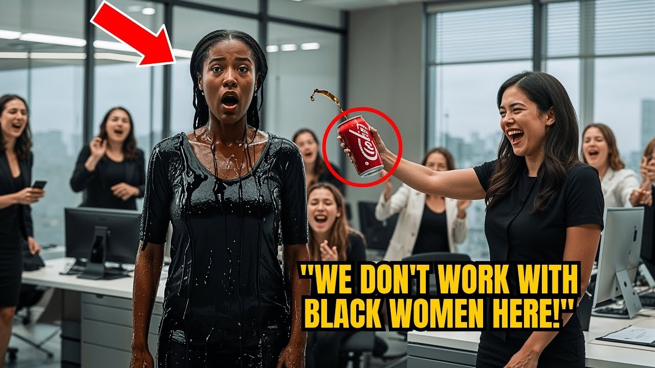 They Threw Coca Cola on a BLACK WOMAN at Work – Her BILLIONAIRE Husband Walks In and FIRES Everyone