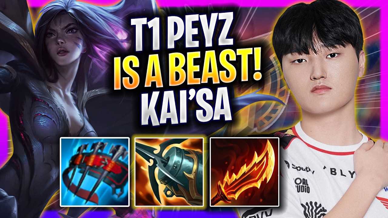 PEYZ IS A BEAST WITH KAI'SA! - T1 Peyz Plays Kai'sa ADC vs Yunara! | Season 2026
