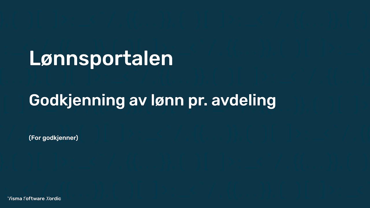 Godkjenning av lønn i Lønnsportalen (For godkjenner)