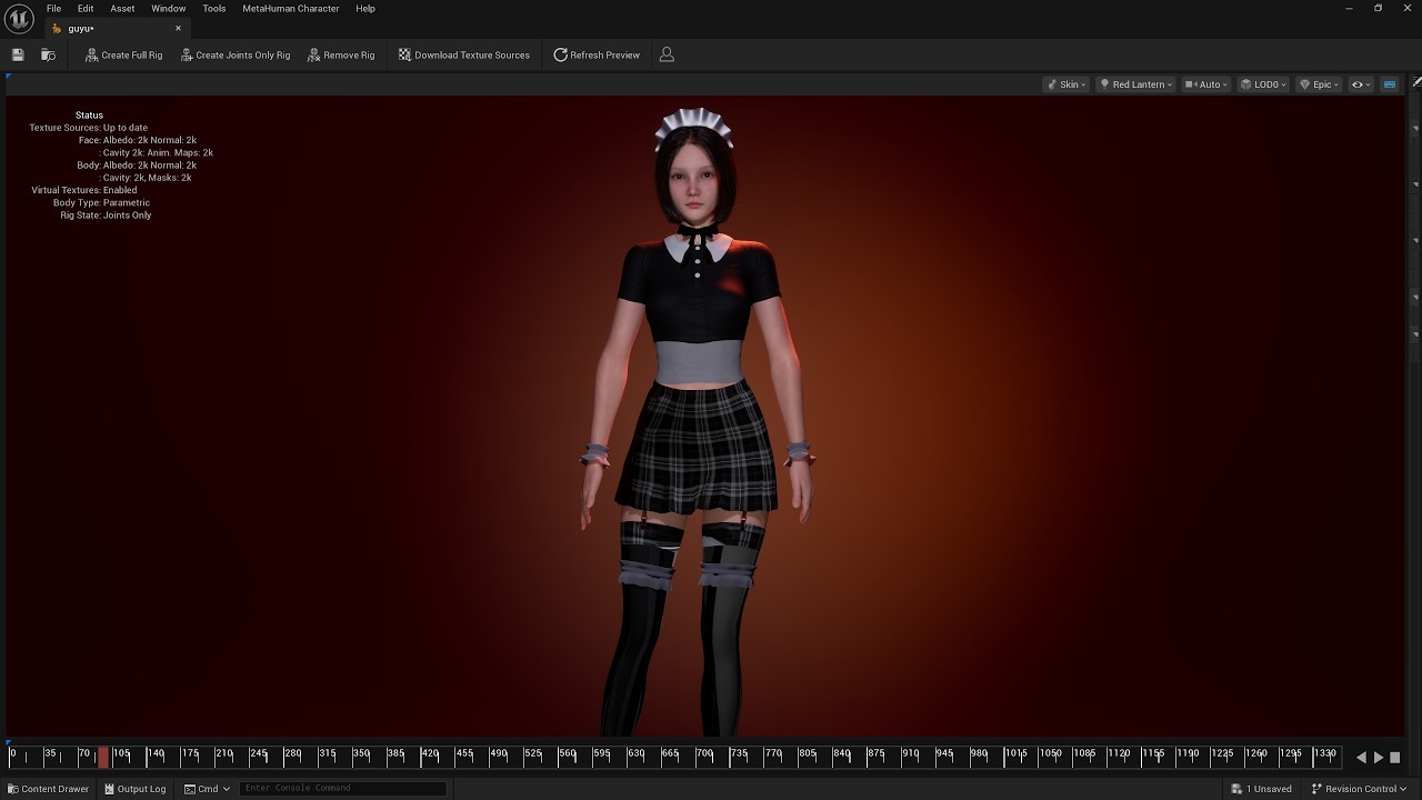 add custom clothing to UE5.7 Metahuman using Metablriger tutorial