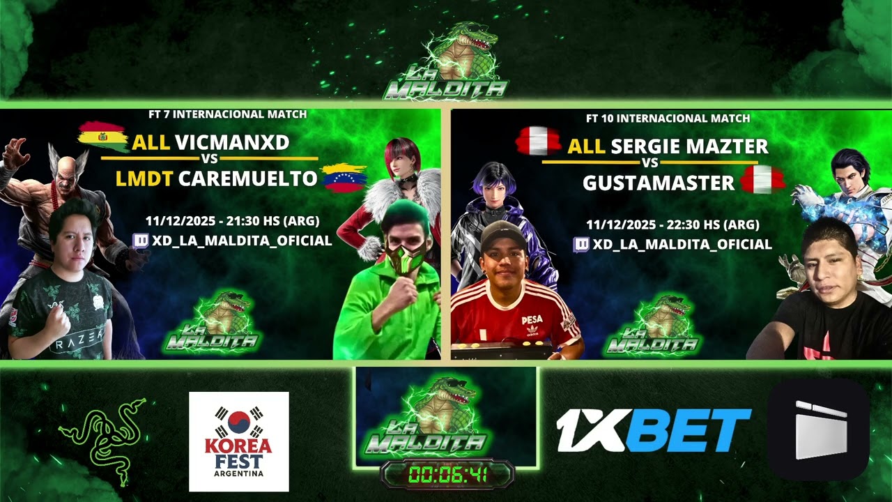 ¡TEKKEN LATAM #6: VICMANXD🇧🇴 VS CAREMUELTO🇻🇪 Y SERGIE MAZTER🇵🇪 VS GUSTAMASTER🇵