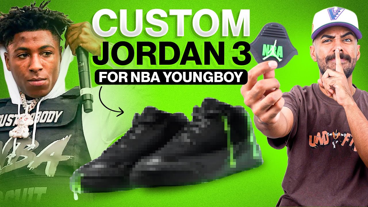 Я сделал кроссовки Jordan 3 на заказ для NBA YOUNGBOY