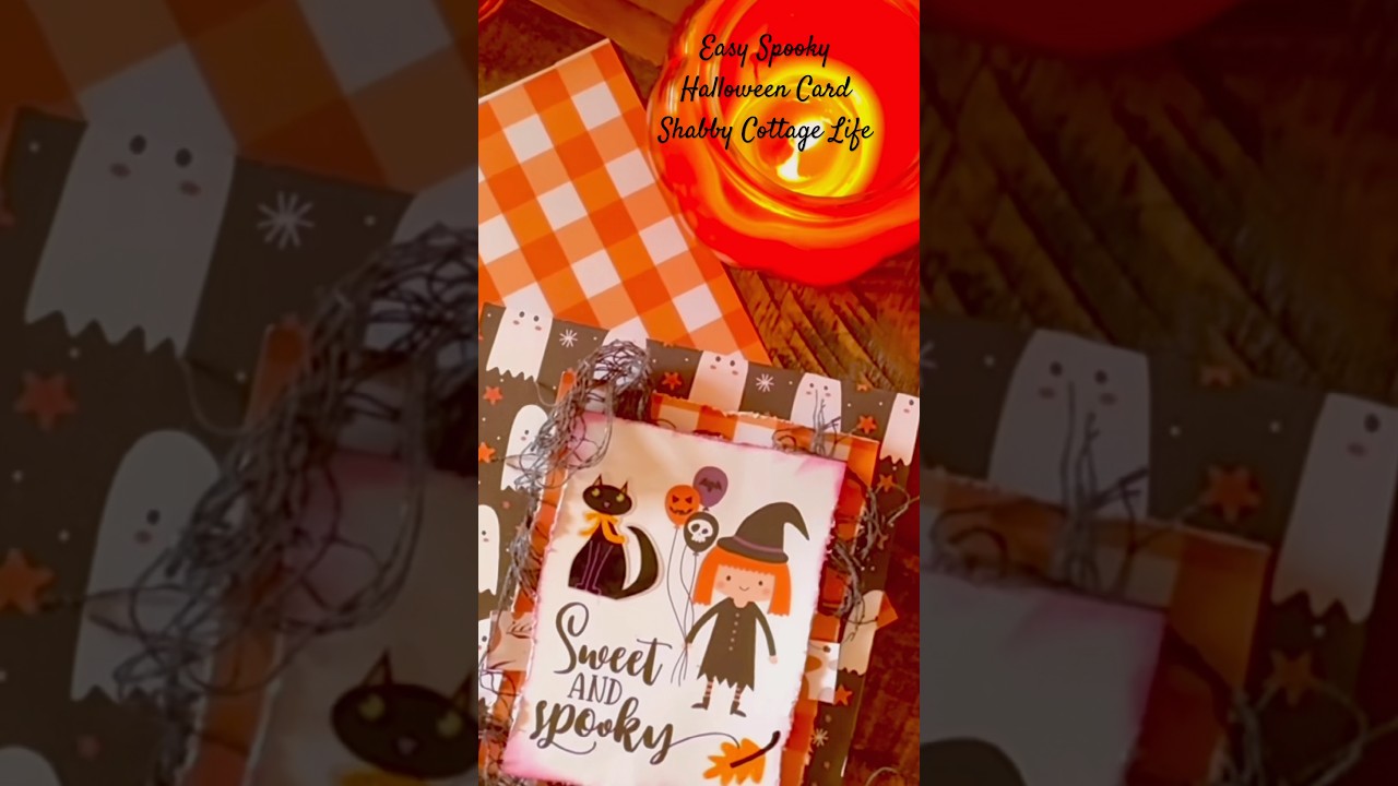 DIY Halloween Card 👻 Easy Holiday Craft! 