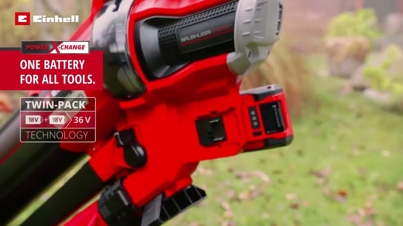 Einhell VENTURRO 36/240 Twin 18v Power X-Change Cordless Brushless Leaf Vacuum