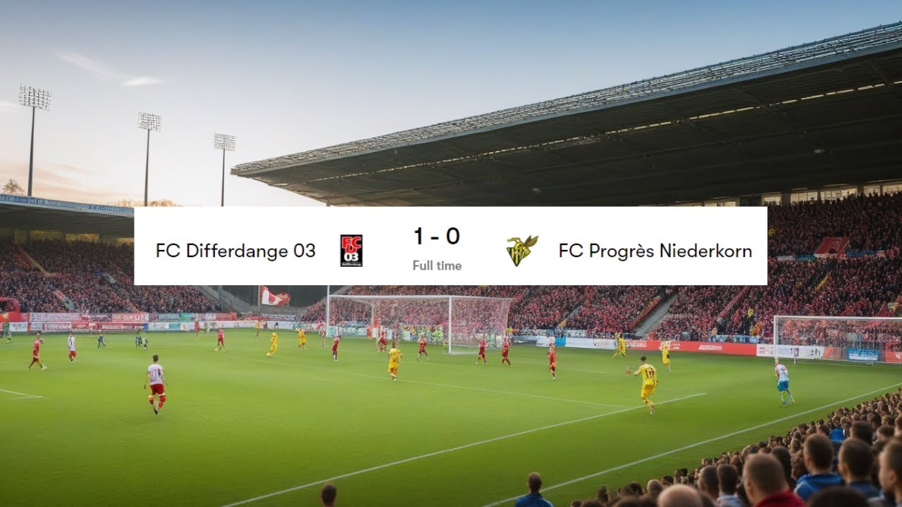 My First Luxembourg Football Match! 🎉 FC Differdange 03 vs. Progrès Niederkorn Derby