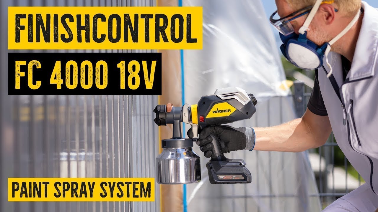 WAGNER FinishControl 4000 18V - akumuliatorinis XVLP dažų purkštuvas