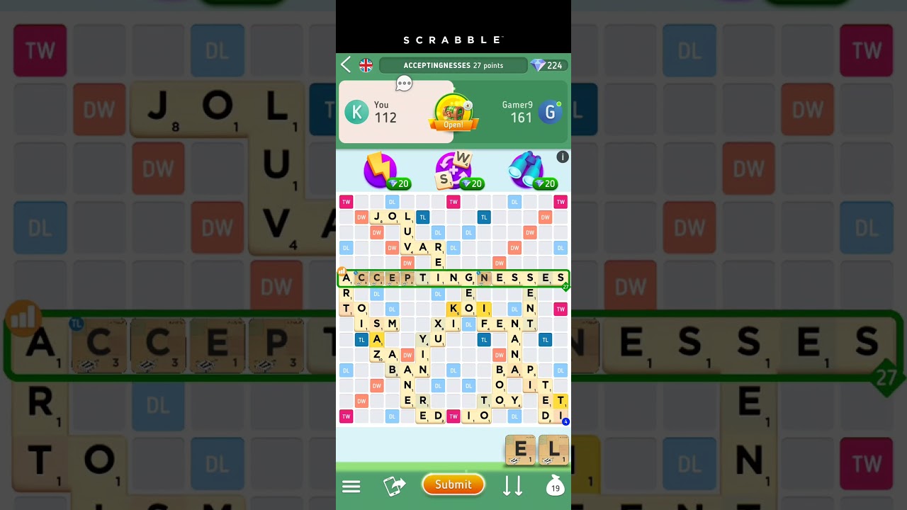 Scrabble Go 15 Letters Word #shorts