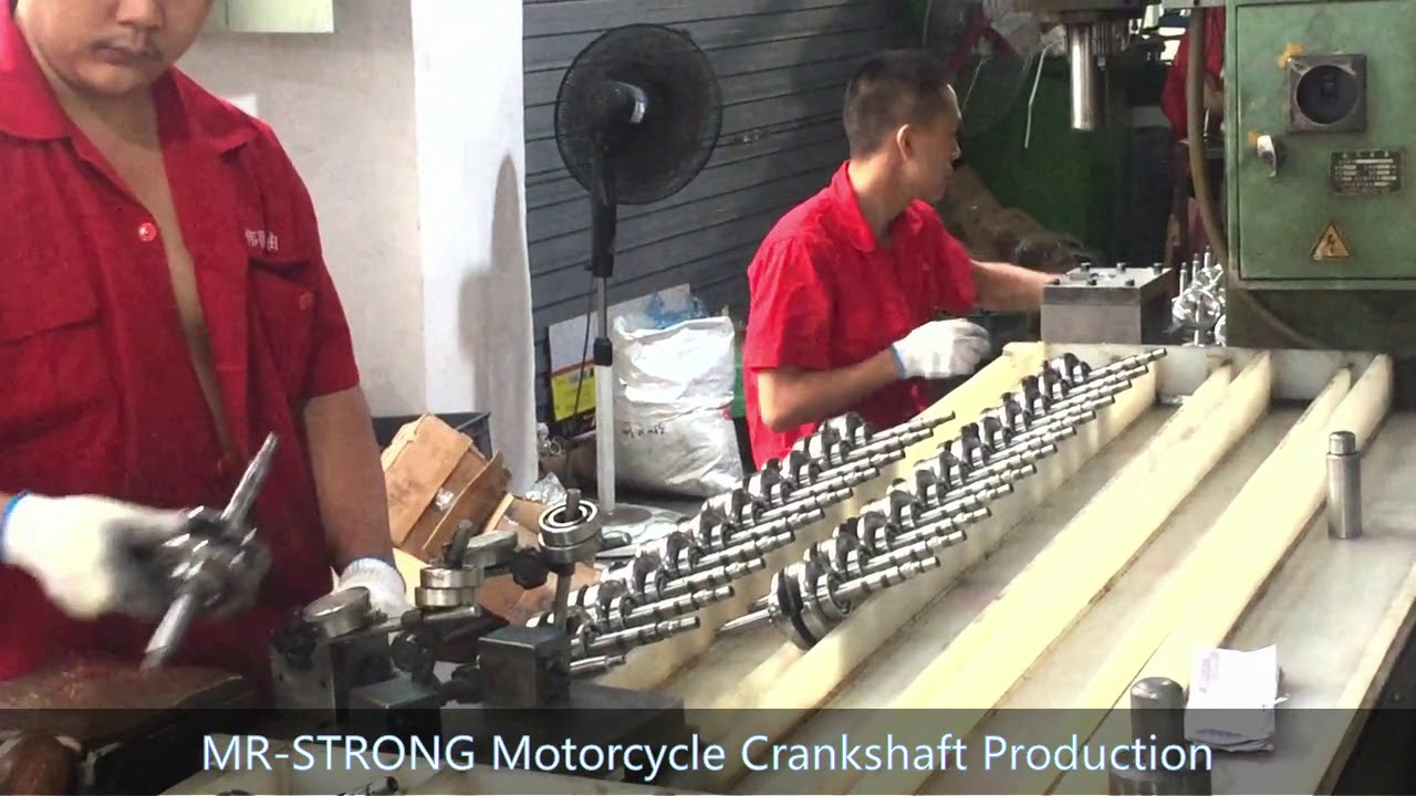 MR-STRONG  motorcycle crankshaft production, motorcycle crankshaft manufacturer in china