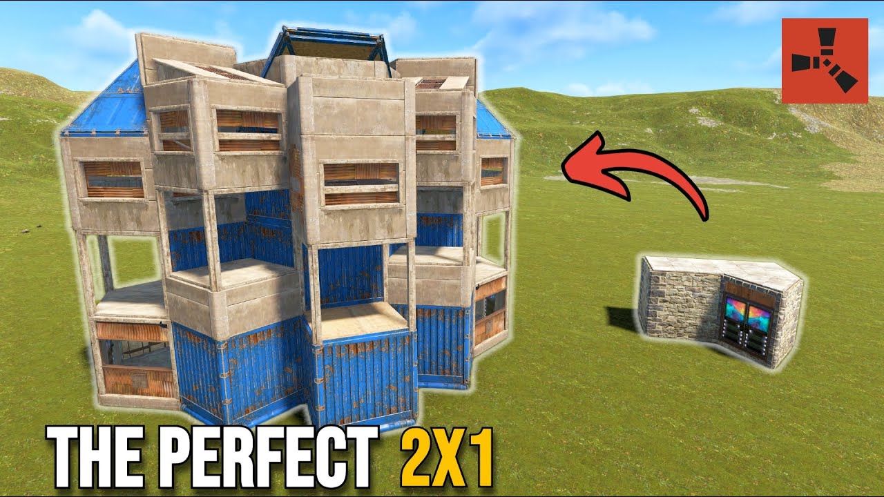 I Designed the *Best* Solo/Duo Base Design - 2x1 Snowball Base (Console + PC Rust)