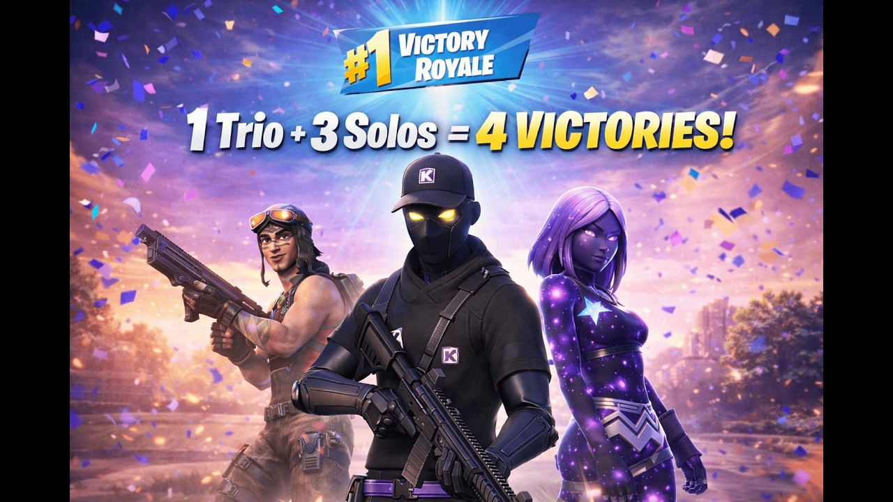 1 Trio. 3 Solos. 4 WINS. ZERO excuses.