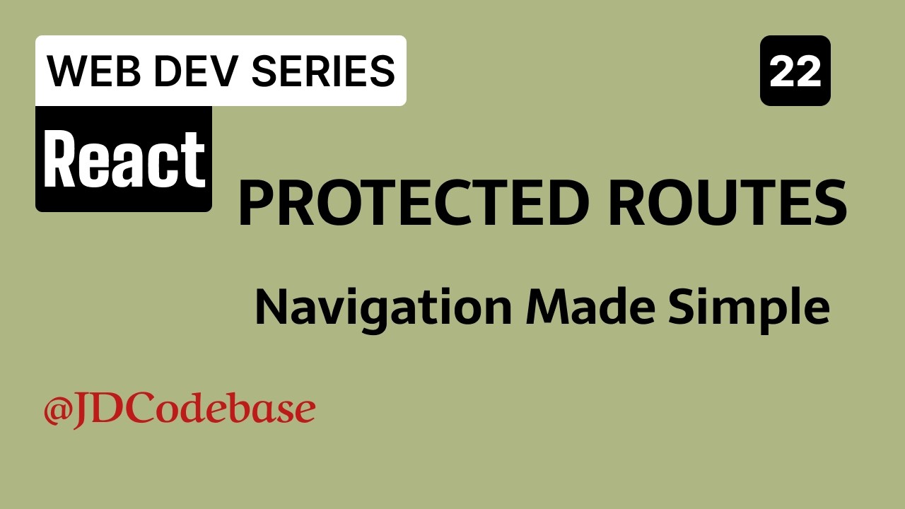 React Router Tutorial for Beginners | Navigation, Protected Routes & 404 Page