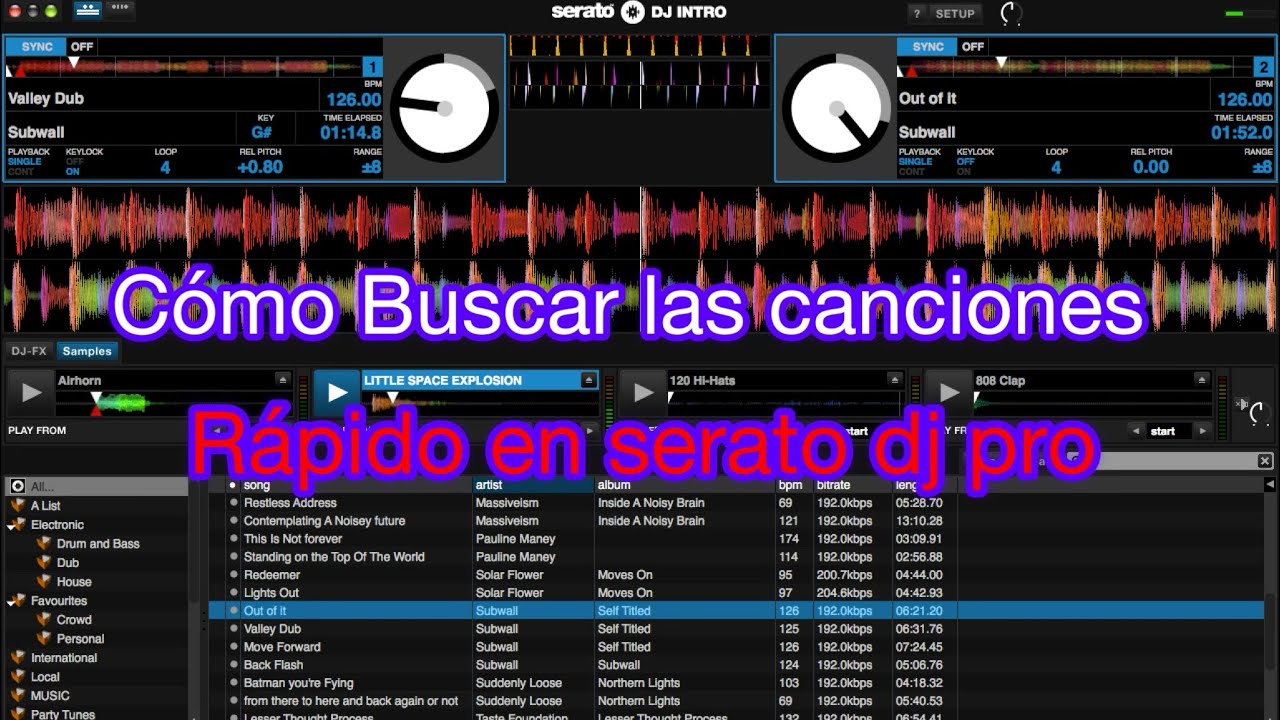 Busca las canciones Rápido en serato dj pro