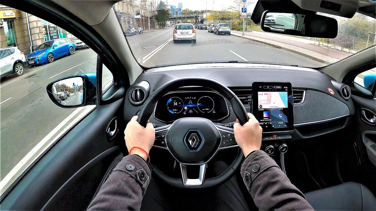 New Renault Zoe (Electric) - POV Test Drive. Renault GoPRO driving.
