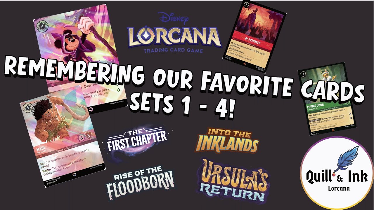 Celebrating Lorcana 2025: Remembering Cards from Sets 1 - 4!