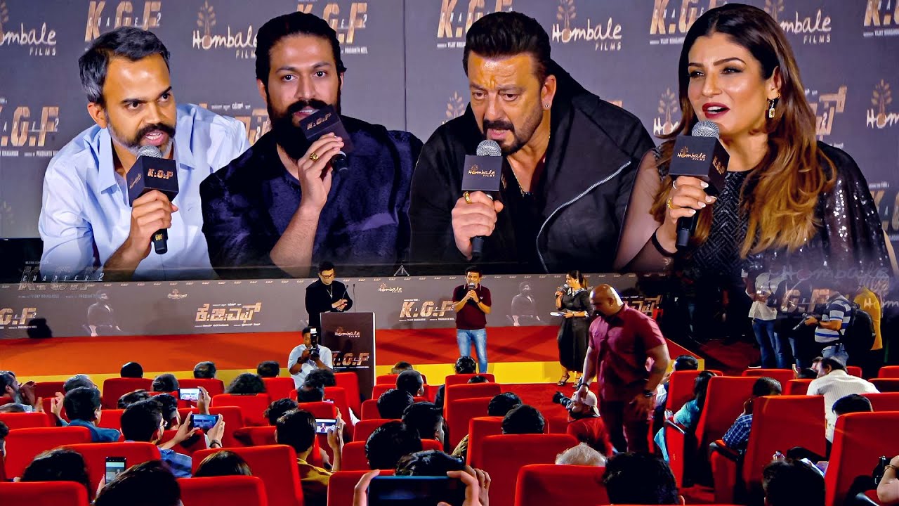 KGF Chapter 2  Press Meet | Rocking Star Yash | Sanjay Dutt | Raveena Tandon