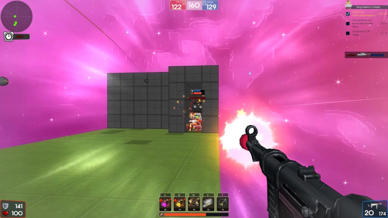 Brick-Force Weapongameplay | Black Widow 40