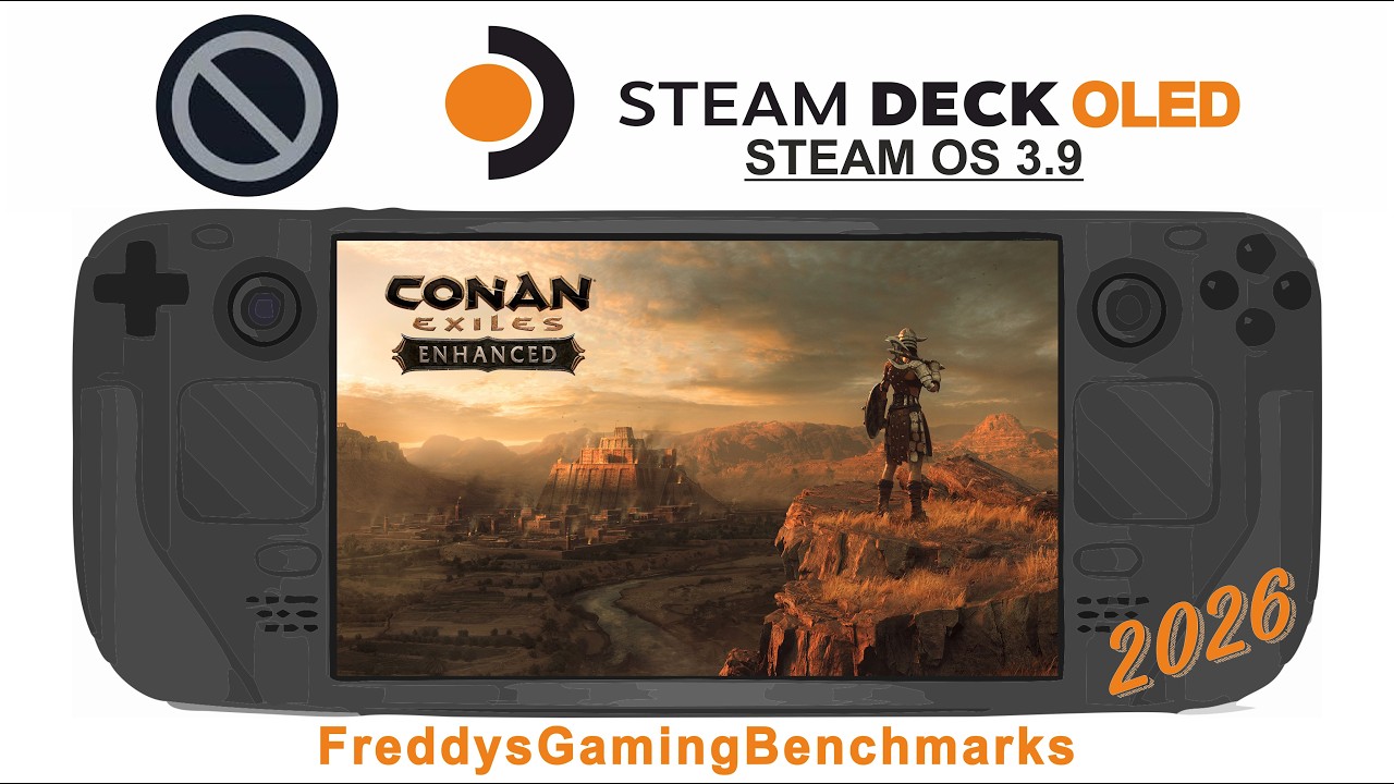 Conan Exiles Enhanced (UE5 update) on Steam Deck OLED with Steam OS 3.9