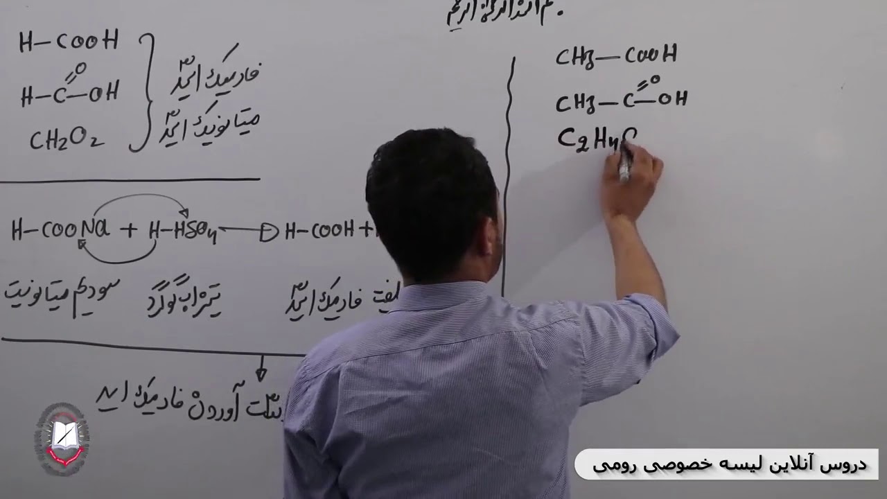 کیمیا صنف نهم میتانویک و ایتانویک اسید 53
