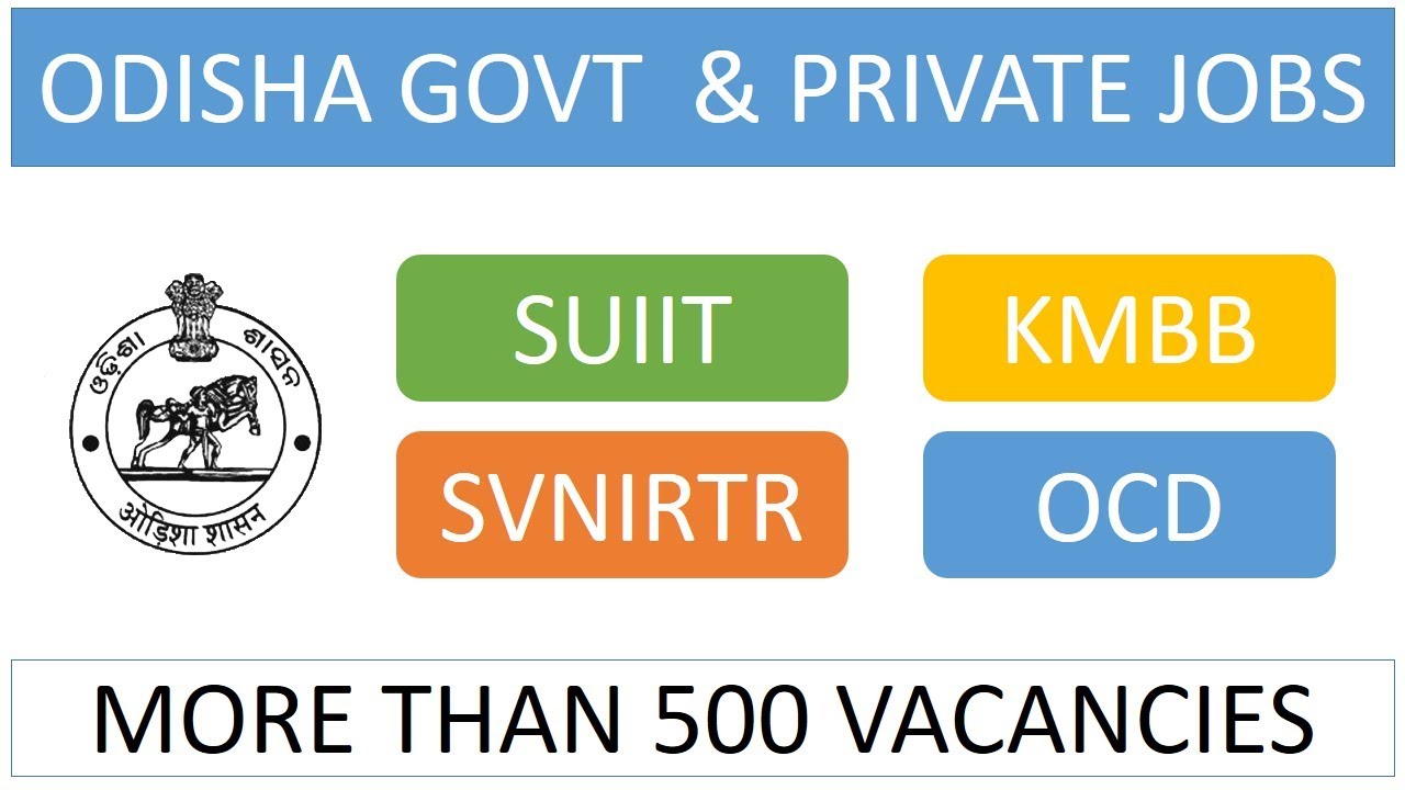 Latest Govt Jobs in Odisha 2018 & Private Jobs