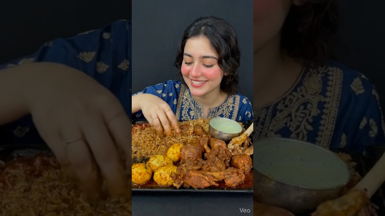 ASMR Mukbang Eating Basmati Rice & Egg Curry 🍚🥚 | Egg Curry Eating | Satisfying & Relaxing ASMR