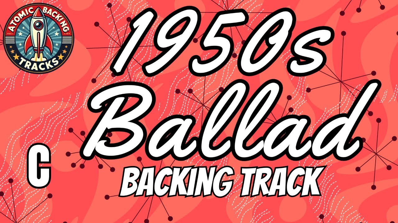 1950s Style Ballad in C - Guitar Backing Track (6/8, 70 BPM) 🎸