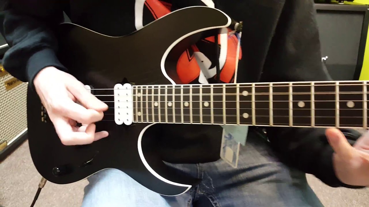 Ibanez RG Prestige (made in Japan) demo at Basone Guitar Shop in Vancouver Canada