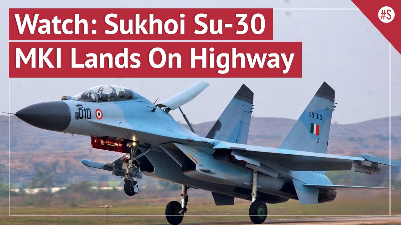 IAF's Sukhoi Su-30 MKI Lands At Emergency Landing Facility On National Highway In Rajasthan's Barmer