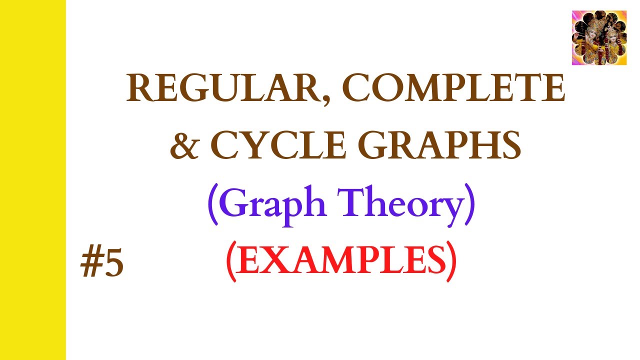 5. Regular Graph || Complete Graph || Cycle Graph || Cycle in graph theory ||Examples #Completegraph